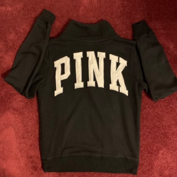 Victoria Secret PINK 1/4 zip crewneck sweatshirt size XS - Picture 2 of 5